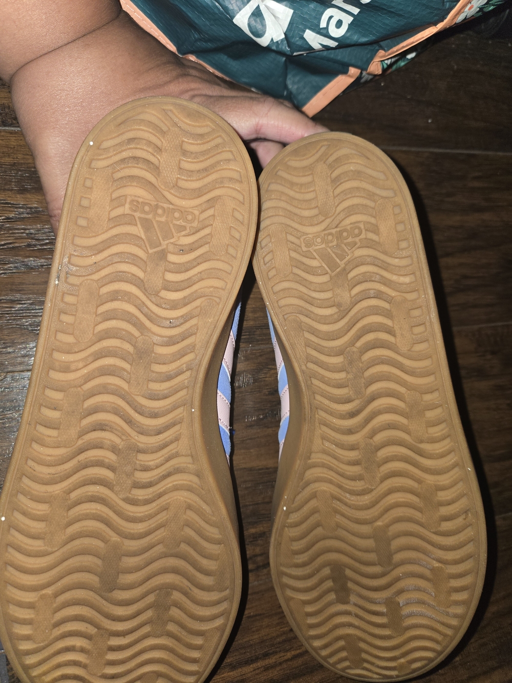 adidas Women’s Blue and Pink Casual Sneakers - Picture 3 of 3
